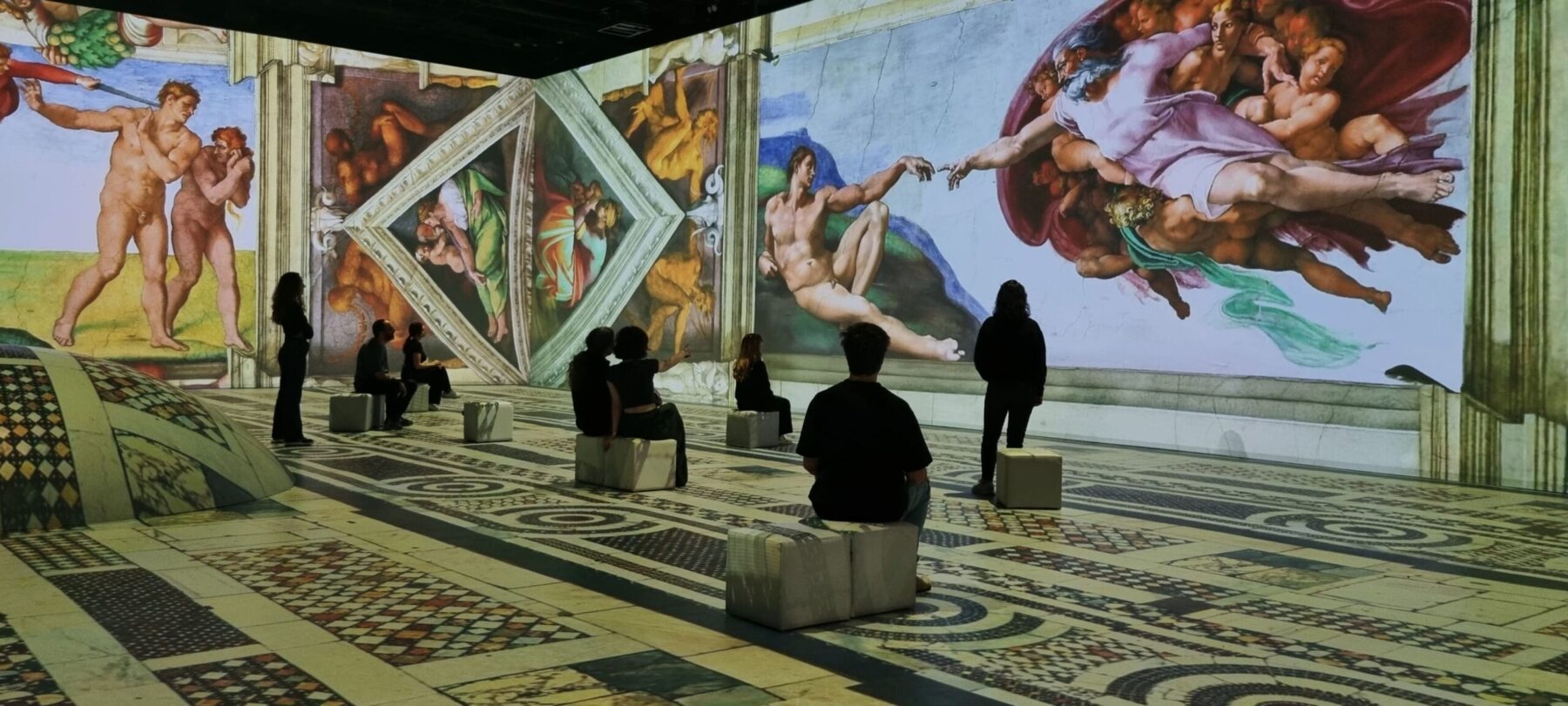 Leonardo vs Mickelangelo experience immersive cité de l'histoire