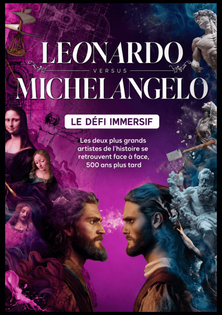 Leonardo vs Mickelangelo experience immersive cité de l'histoire