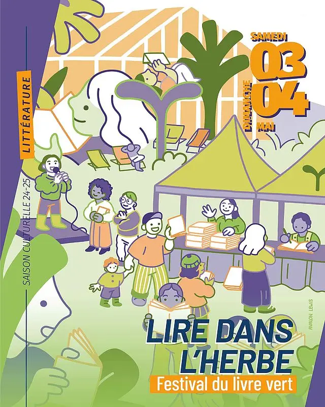 Affiche : Festival du livre vert à Saint-Ouen : Lire dans l'herbe 2026