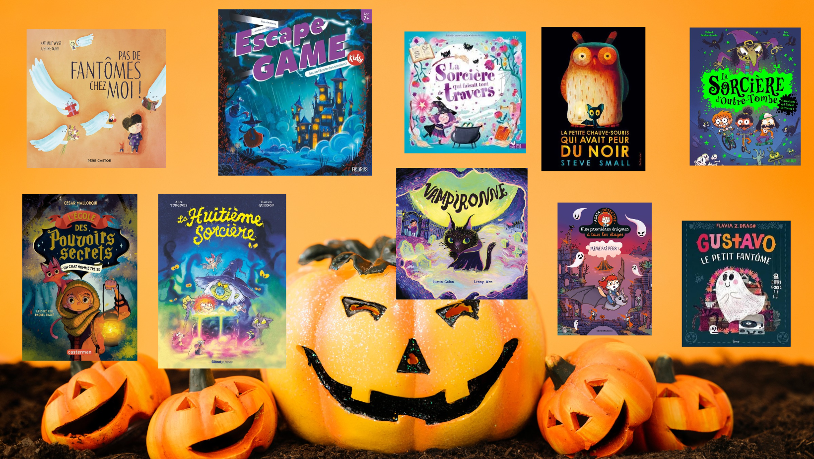 sélection de livres jeunesse halloween
